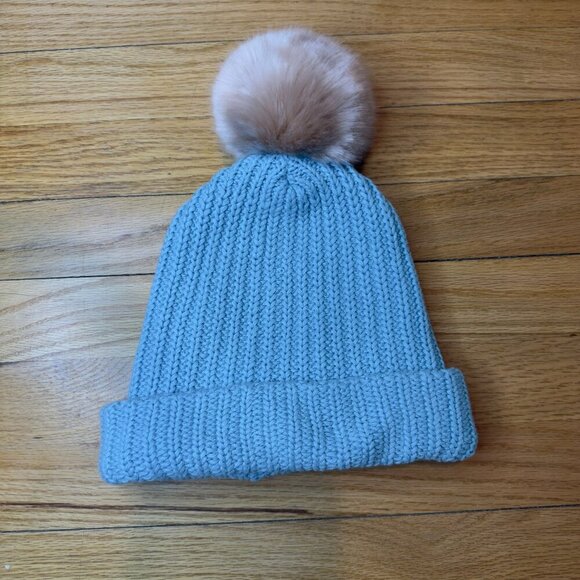 Blue Monochromed Love Your Melon Pom Hat - Picture 2 of 3